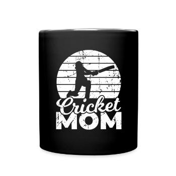 Kricket Mama - Tasse einfarbig - Schwarz - Vorne