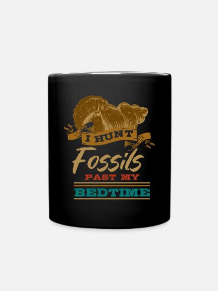 Fossilien, Paläontologe, Fossiliensammler, - Tasse einfarbig - Schwarz