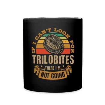 Fossils, paleontologist, fossil collector, - Full Colour Mug - black - Front