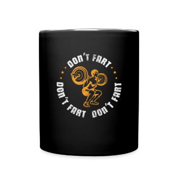 Bodybuilder - Tasse einfarbig - Schwarz - Vorne