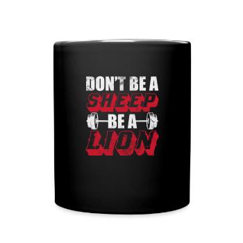 Culturiste - Mug uni - noir - Devant