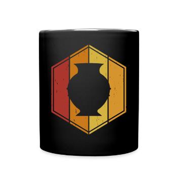 Pottery Pottery Pottery - Full Colour Mug - black - Front