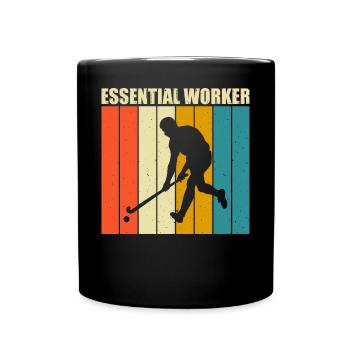 Field Hockey Floorball Indoor Hockey Floorball - Full Colour Mug - black - Front