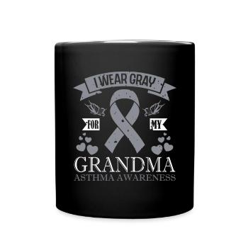 Ich Trage Grau Für Meine Oma - Unterstützung Des - Tasse einfarbig - Schwarz - Vorne