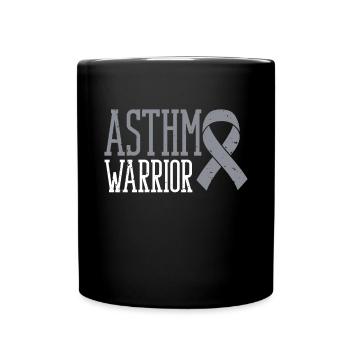 Guerrier de l’asthme Guerrier de l’asthme Wheezy - Mug uni - noir - Devant