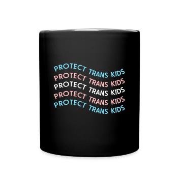 Schutz von Trans-Kindern, Transgender-LGBT-Stolz - Tasse einfarbig - Schwarz - Vorne