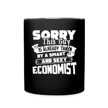 Economist Taken By Sexy Economist - Full Colour Mug - black - Front