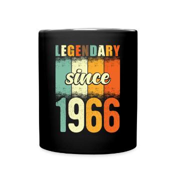 Légendaire depuis 1966 Retro Vintage Anniversaire - Mug uni - noir - Devant