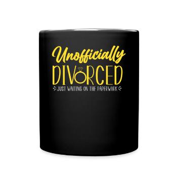 Happy Divorce Party officieusement - Mug uni - noir - Devant