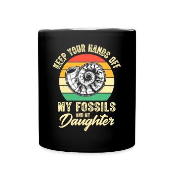 Fossil collecting paleontologist Fossil collector - Full Colour Mug - black - Front