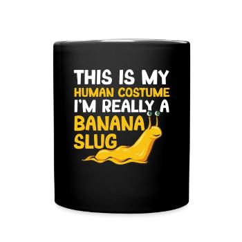Banana Snail Snail - Full Colour Mug - black - Front