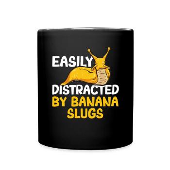 Banana Snail Snail - Full Colour Mug - black - Front