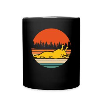 Banana Snail Snail - Full Colour Mug - black - Front