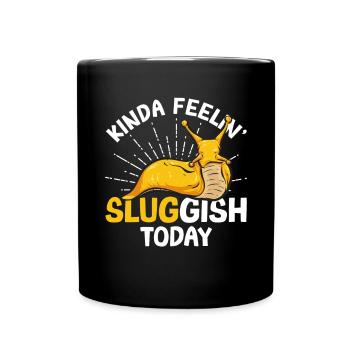 Banana Snail Snail - Full Colour Mug - black - Front