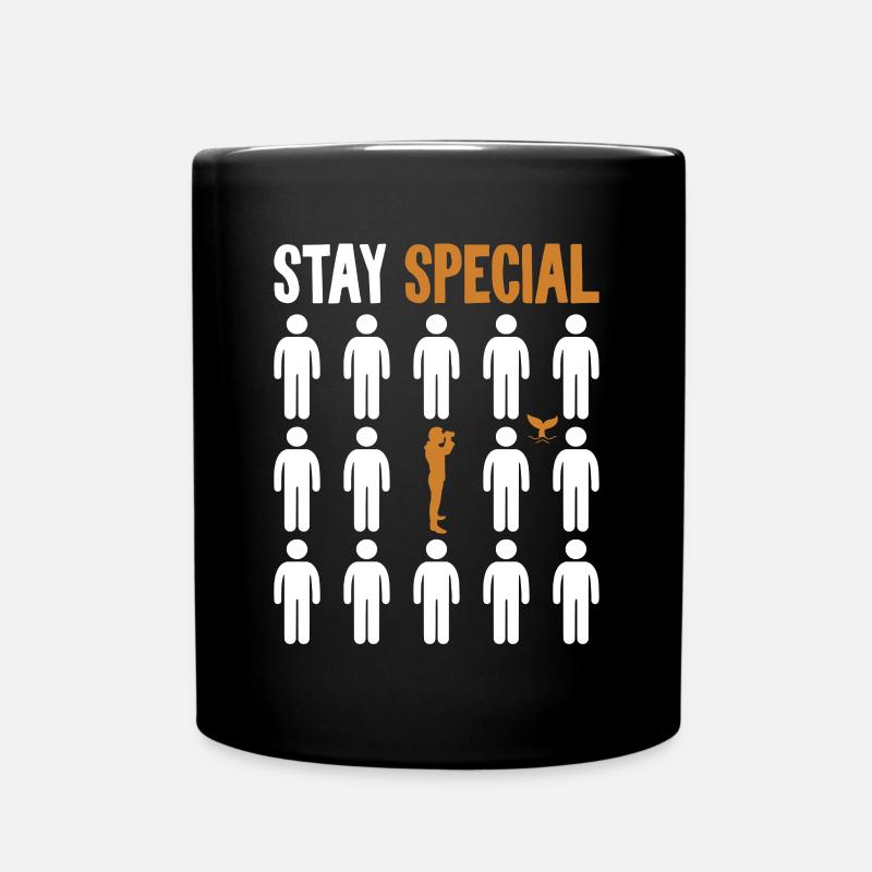 Stay Special Blauer Belugawal Cetacea Cachalot Wal - Tasse einfarbig - Schwarz