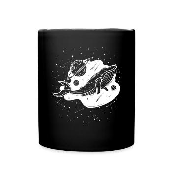 Observateur de cétacés de la constellation des baleines de Sternbild - Mug uni - noir - Devant