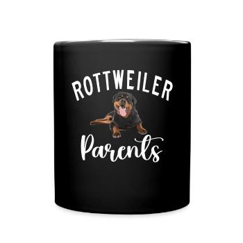 Rottweiler Gifts - Tasse einfarbig - Schwarz - Vorne