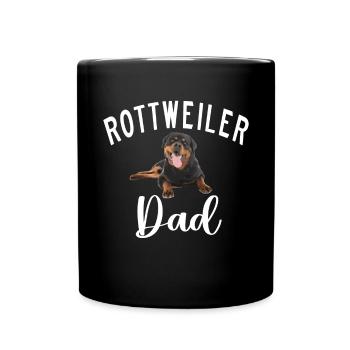 Rottweiler Gifts - Tasse einfarbig - Schwarz - Vorne