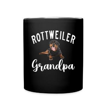 Rottweiler Gifts - Tasse einfarbig - Schwarz - Vorne