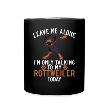 Rottweiler Gifts - Tasse einfarbig - Schwarz - Vorne