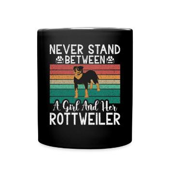 Rottweiler Gifts - Tasse einfarbig - Schwarz - Vorne
