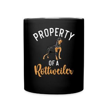 Rottweiler Gifts - Tasse einfarbig - Schwarz - Vorne