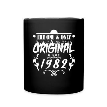 1982 - Année de construction 1982 - Mug uni - noir - Devant