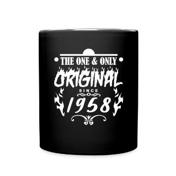 1958 - Year of construction 1958 - Year of construction 1958 - Full Colour Mug - black - Front