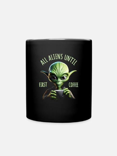 Café Alien - Mug uni - noir