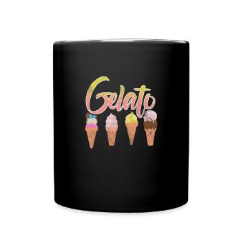 Glace - Mug uni - noir - Devant