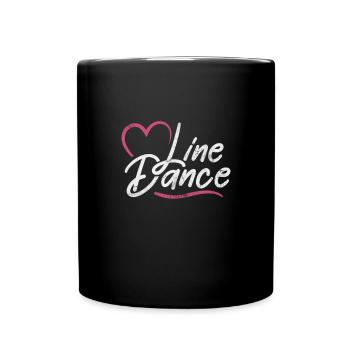 Linedance - Tasse einfarbig - Schwarz - Vorne