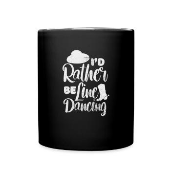 Linedance - Tasse einfarbig - Schwarz - Vorne
