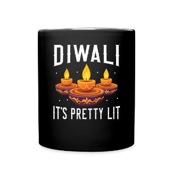 Happy Diwali Diwali Festival Indian Hindu Hinduism - Full Colour Mug - black - Front
