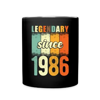 Légendaire depuis 1986 Retro Vintage Anniversaire - Mug uni - noir - Devant