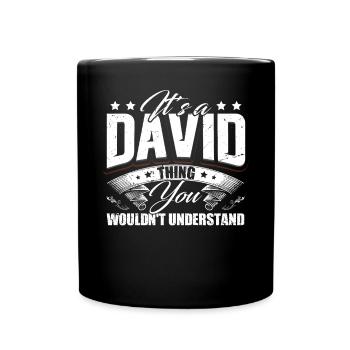 Its A David Thing - Full Colour Mug - black - Front