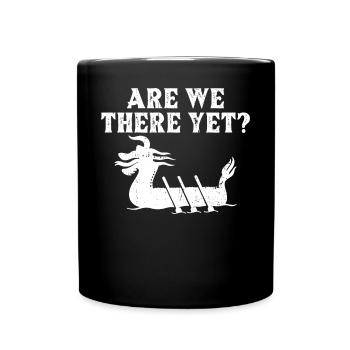 Drôle de pagaie de course de bateau-dragon - Mug uni - noir - Devant