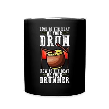 Pagays pour les courses de bateaux-dragons - Mug uni - noir - Devant