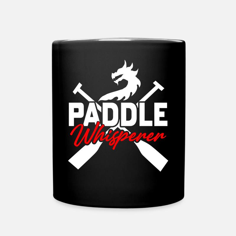 Lustige Drachenbootrennen - Tasse einfarbig - Schwarz