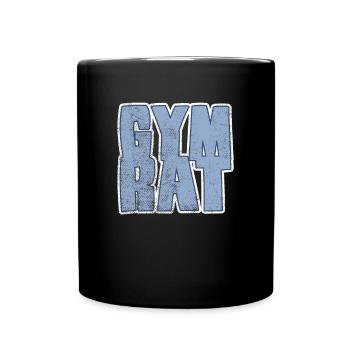 gym rat - Tasse einfarbig - Schwarz - Vorne