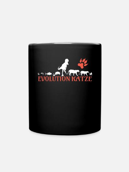 Katzenfreund, Katzenzubehör Geschenk - Tasse einfarbig - Schwarz