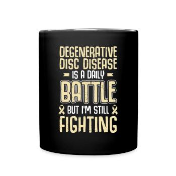 Ddd Warrior Degenerative Disc Disease - Full Colour Mug - black - Front