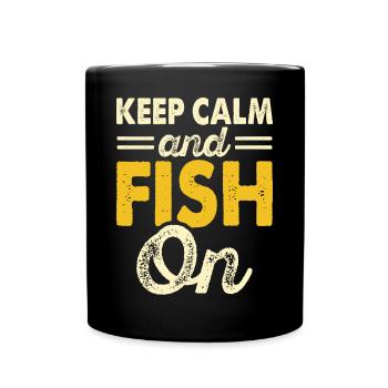 Anglers Fishing Fishing - Full Colour Mug - black - Front