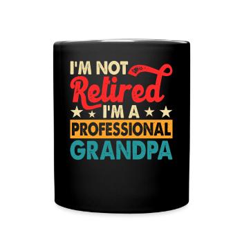 Opa Rentner - Tasse einfarbig - Schwarz - Vorne
