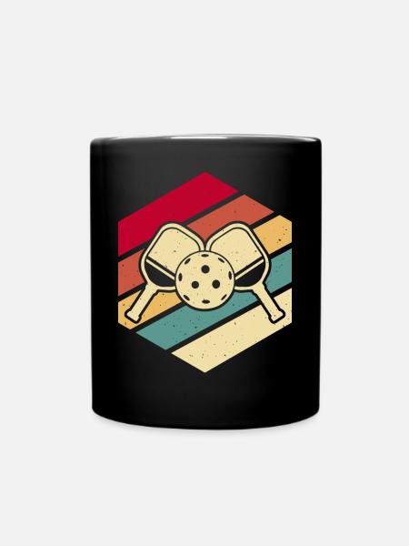 Pickleball - Tasse einfarbig - Schwarz