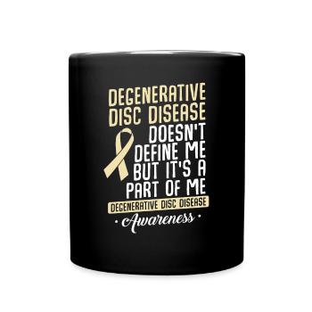 Ddd Fighter Degenerative Disc Disease - Full Colour Mug - black - Front