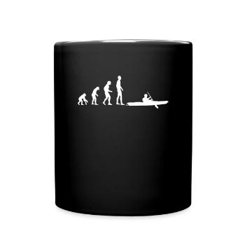 Kajak Evolution Paddeln Kanu - Tasse einfarbig - Schwarz - Vorne