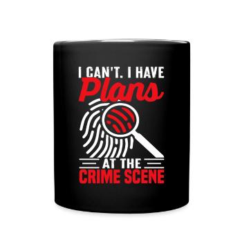 Lustig Forensischer Wissenschaftler Wissenschaft - Tasse einfarbig - Schwarz - Vorne