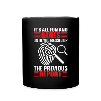 Drôle de coroner - Mug uni - noir - Devant