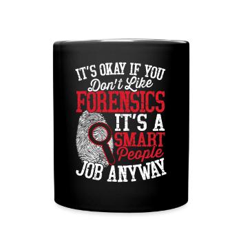 Coroner drôle - Mug uni - noir - Devant