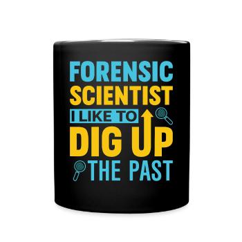 Funny scientific investigator - Full Colour Mug - black - Front